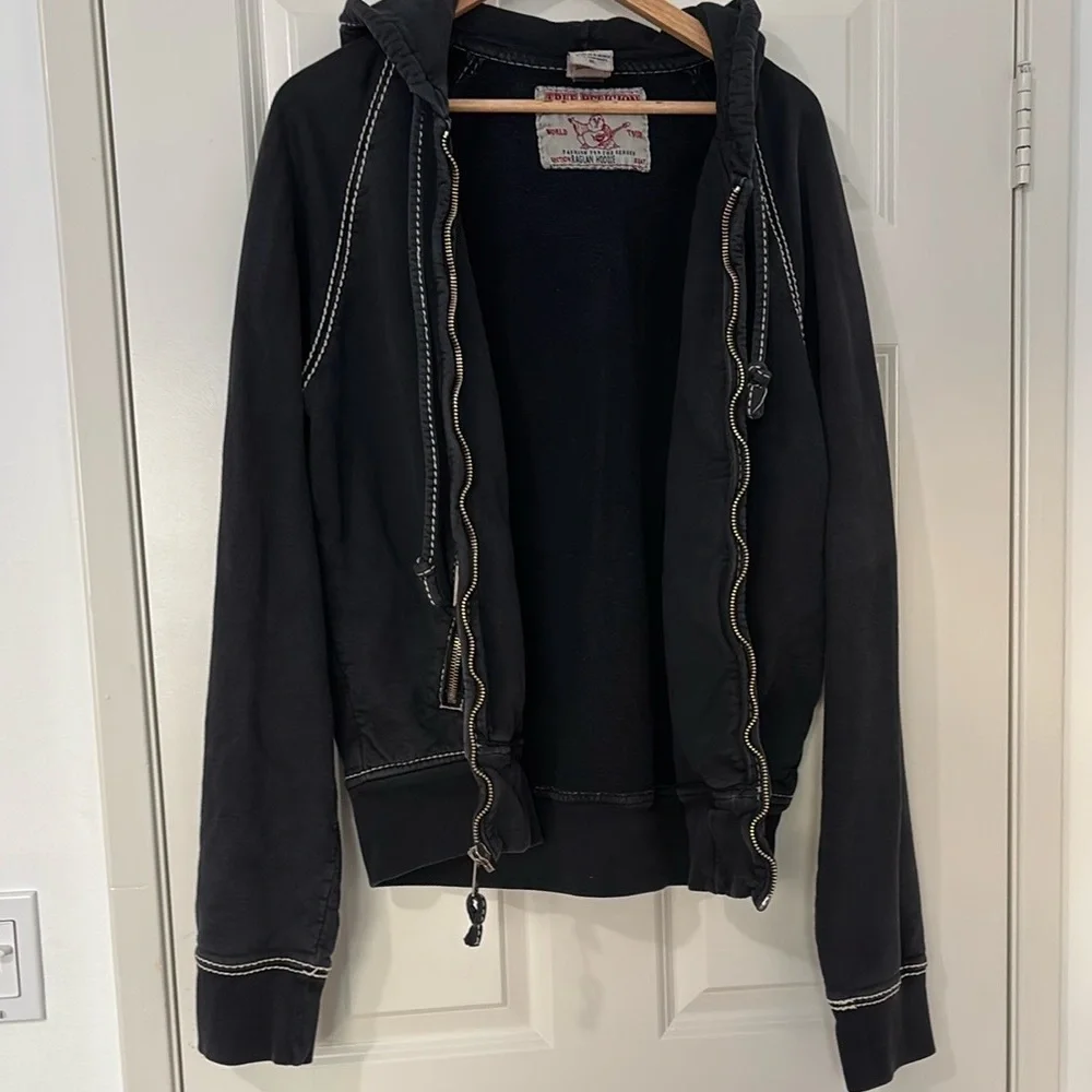 True Religion Graphic Label Hoodie